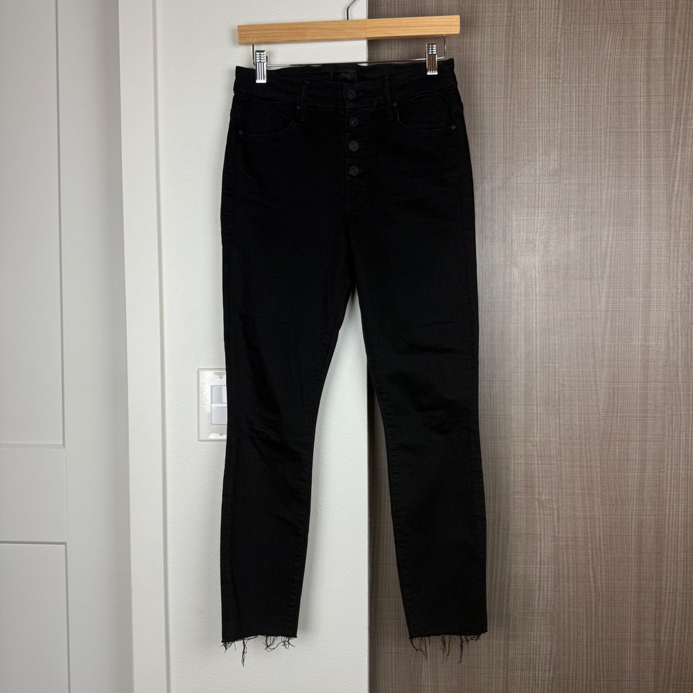 Mother Black The Pixie Ankle Fray Jeans in‎ Not Guilty - Picture 4 of 14